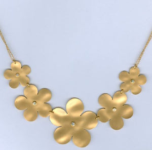 Five Plumeria Flower Necklace